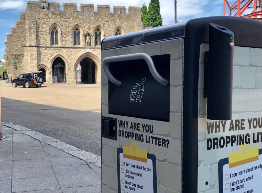 Could the Bigbelly rubbishcrushing solarpowered bins be the answer to