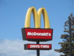 mcdonalds drive thru sign