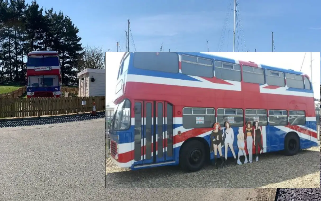Spice Bus in situ and side view