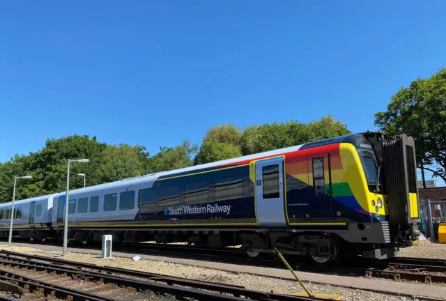 South Western Railway's 'trainbow' for Pride month