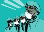 Illustration of doctors with masks