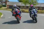 Steve Plater and James Hillier riding the course