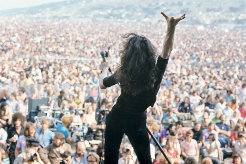The Isle of Wight Music Festival 1970. Photograph by Charles Everest