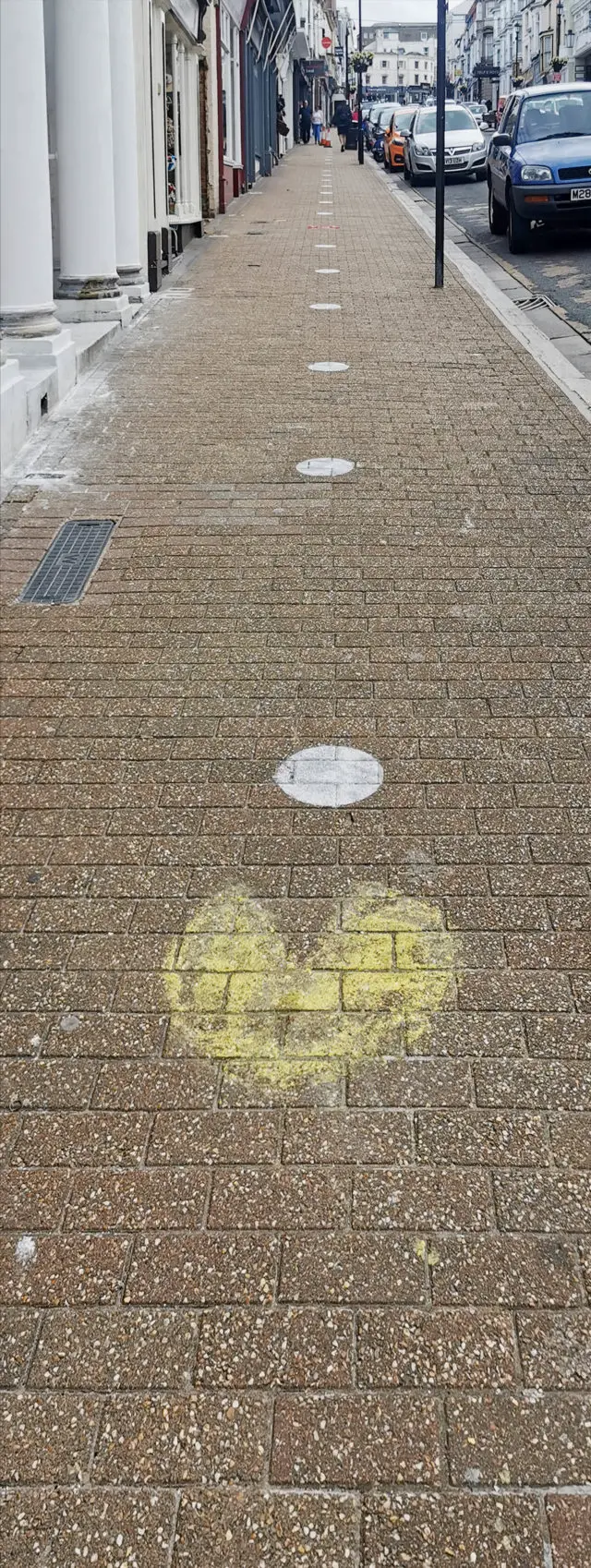 Pac-Man eats social distancing dots