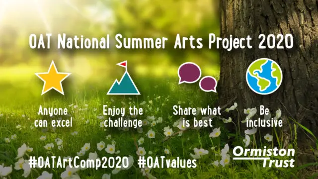 Summer arts challenge poster - the social values