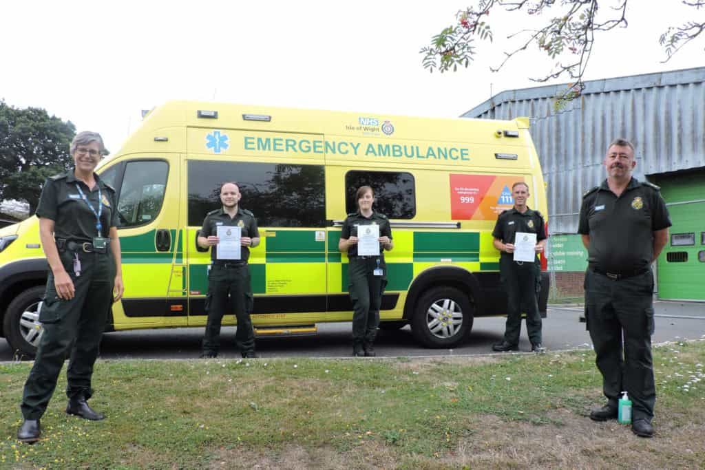 Isle of Wight Ambulance team pass nationally accredited qualification