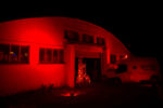 Spyder's warehouse taking part in Light It In Red campaign