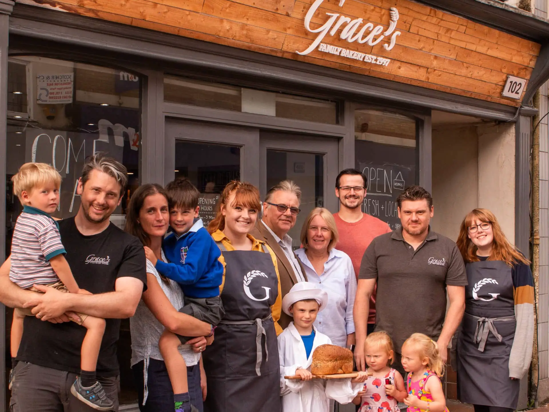 Grace's bakery family business _ team shot