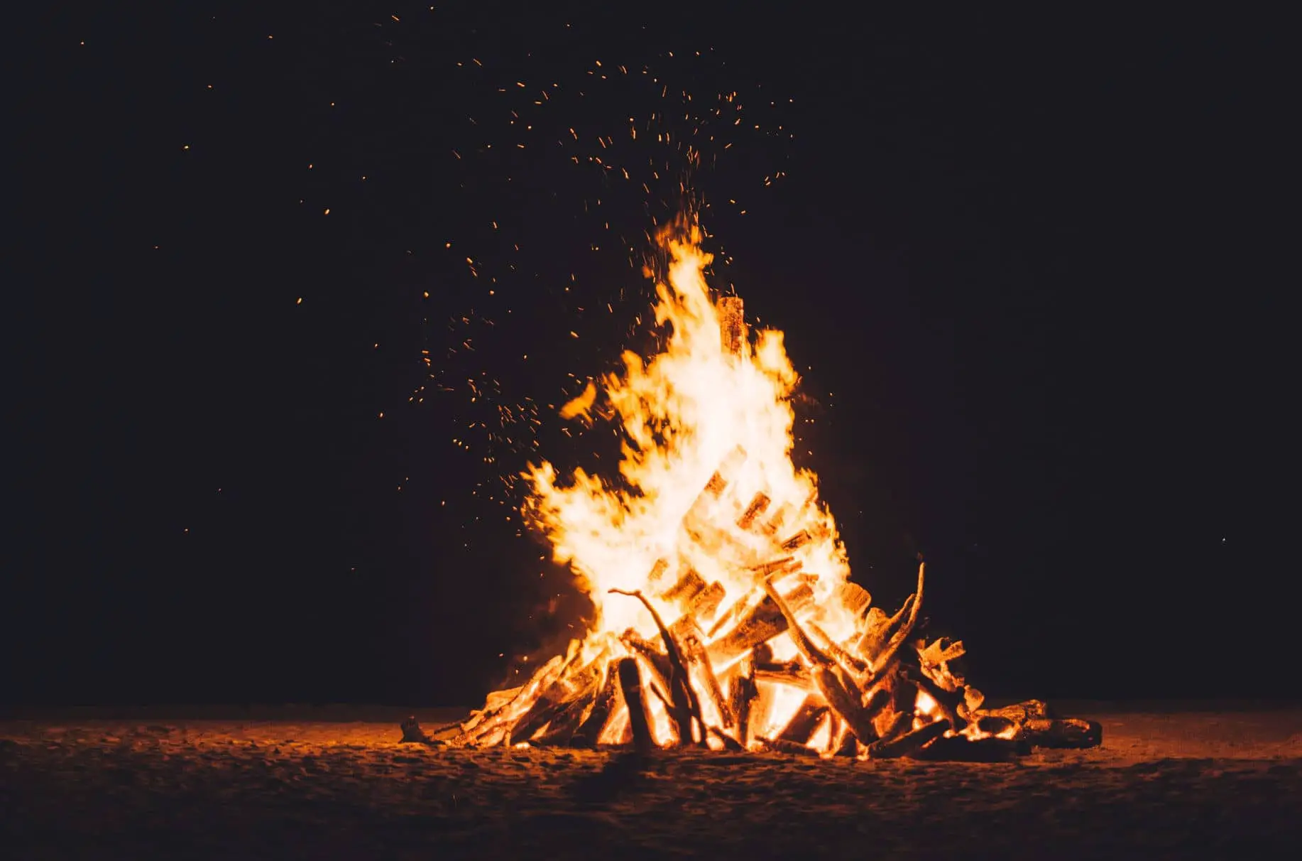 bonfire on the beach