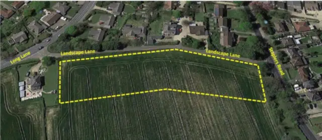 Aerial map of Landscape Lane