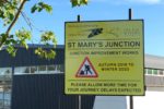 st marys junction roadworks sign