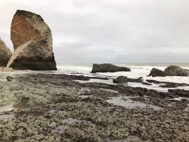Mermaid Rock after the storm by The Bay IOW