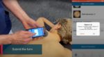 demonstration of GP using the Dermis App on a patient to identify moles