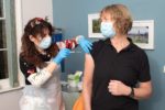 Dr Judith Moore receives vaccination by DK Photography Isle of Wight