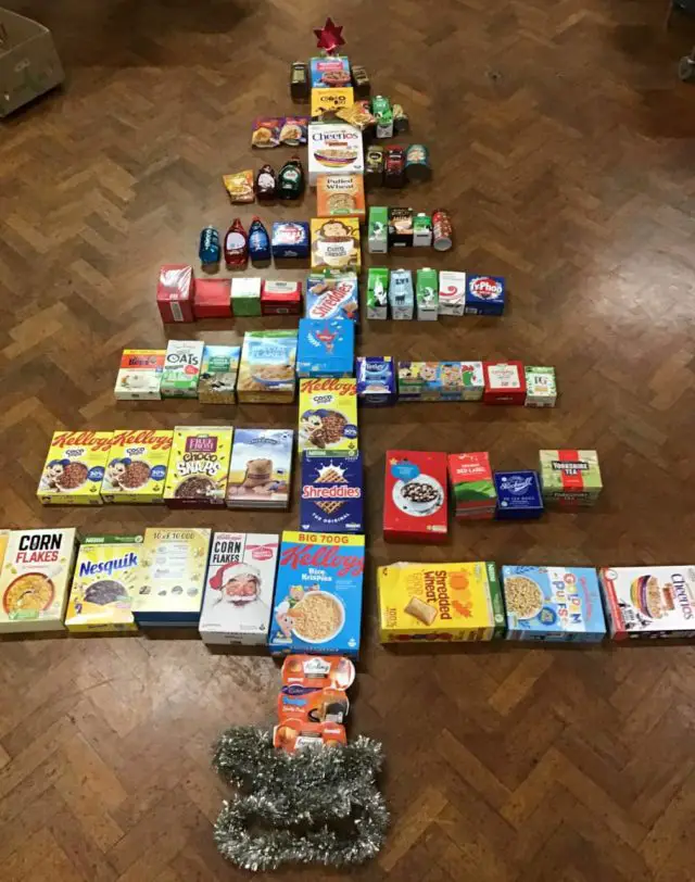 Just some of the donations sent in by families at St Thomas of Canterbury Catholic Primary School