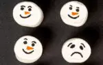 happy and sad marshmallow faces