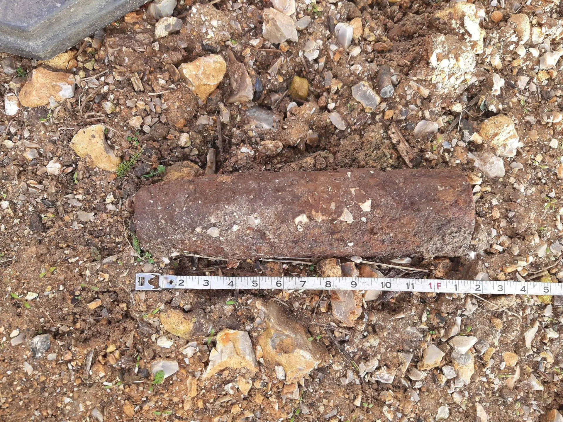 unexploded bomb