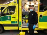 Firefighters driving ambulances January 2021