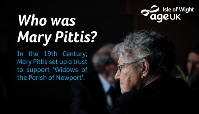 Text says Who was Mary Pittis? with side profile of an older woman