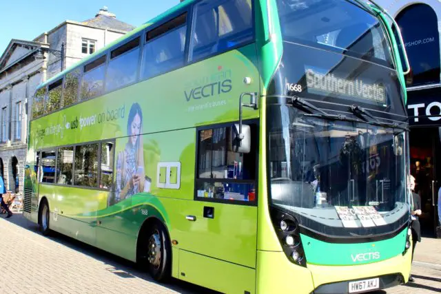 Southern Vectis bus in St James's Square