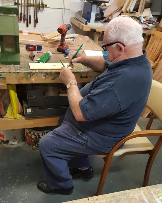 Working at Cowes Men's Shed