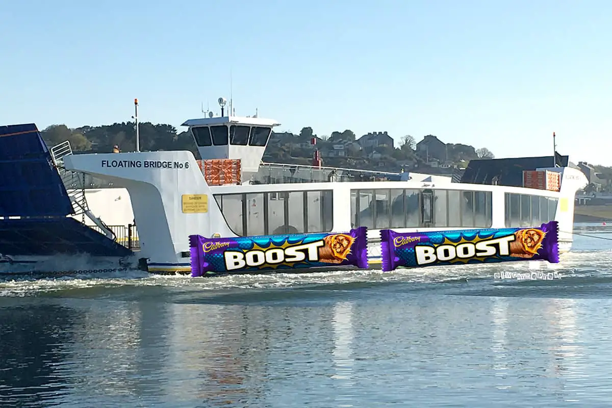 floating bridge with boost bars on side by IW Can Depress