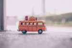 mini campervan with holiday bags by Nubia Navarro