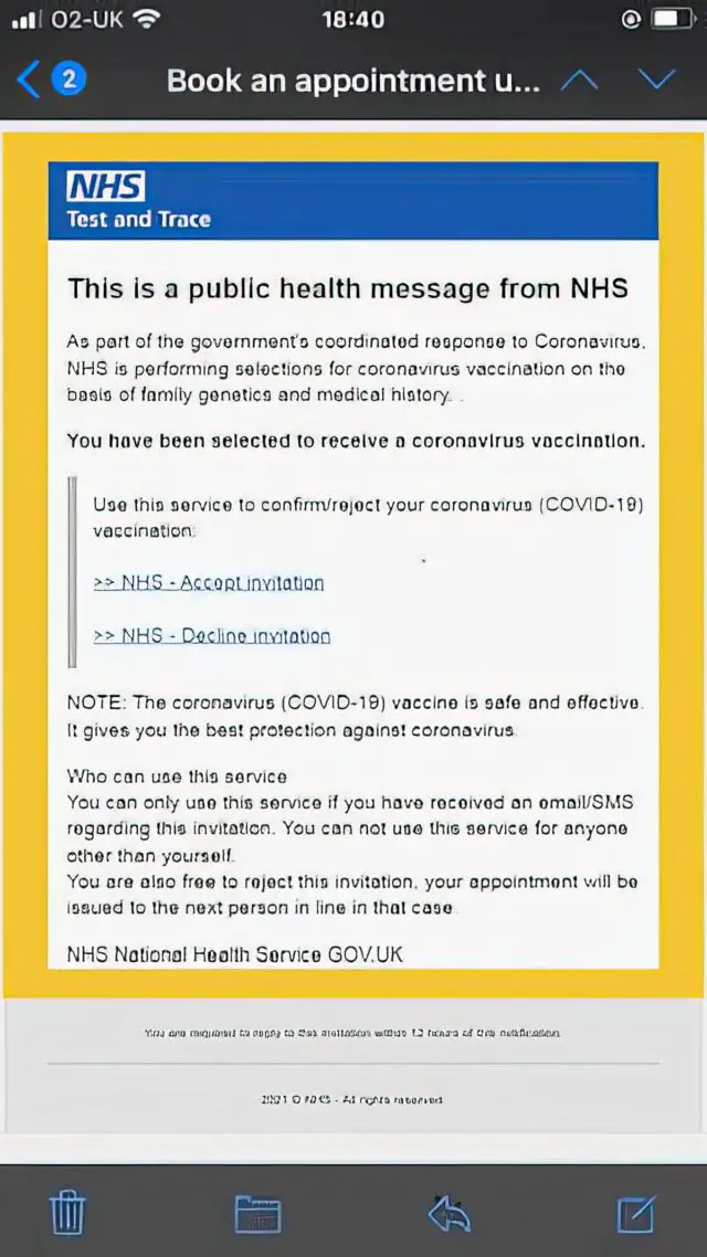 The NHS Covid Scam