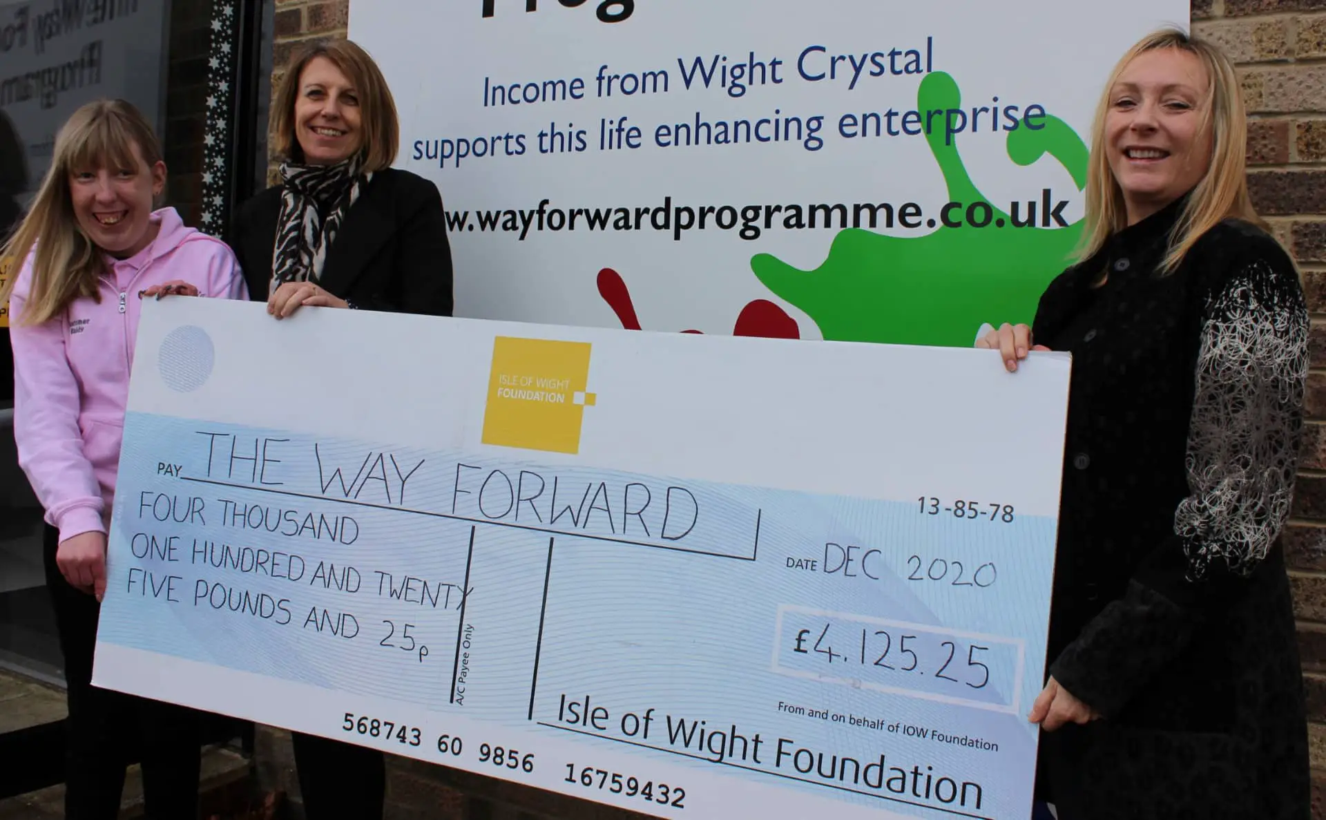 Lucy Dreyer and Tracey Hill Way Forward Programme and Samantha ORourke Island Roads Isle of Wight Foundation