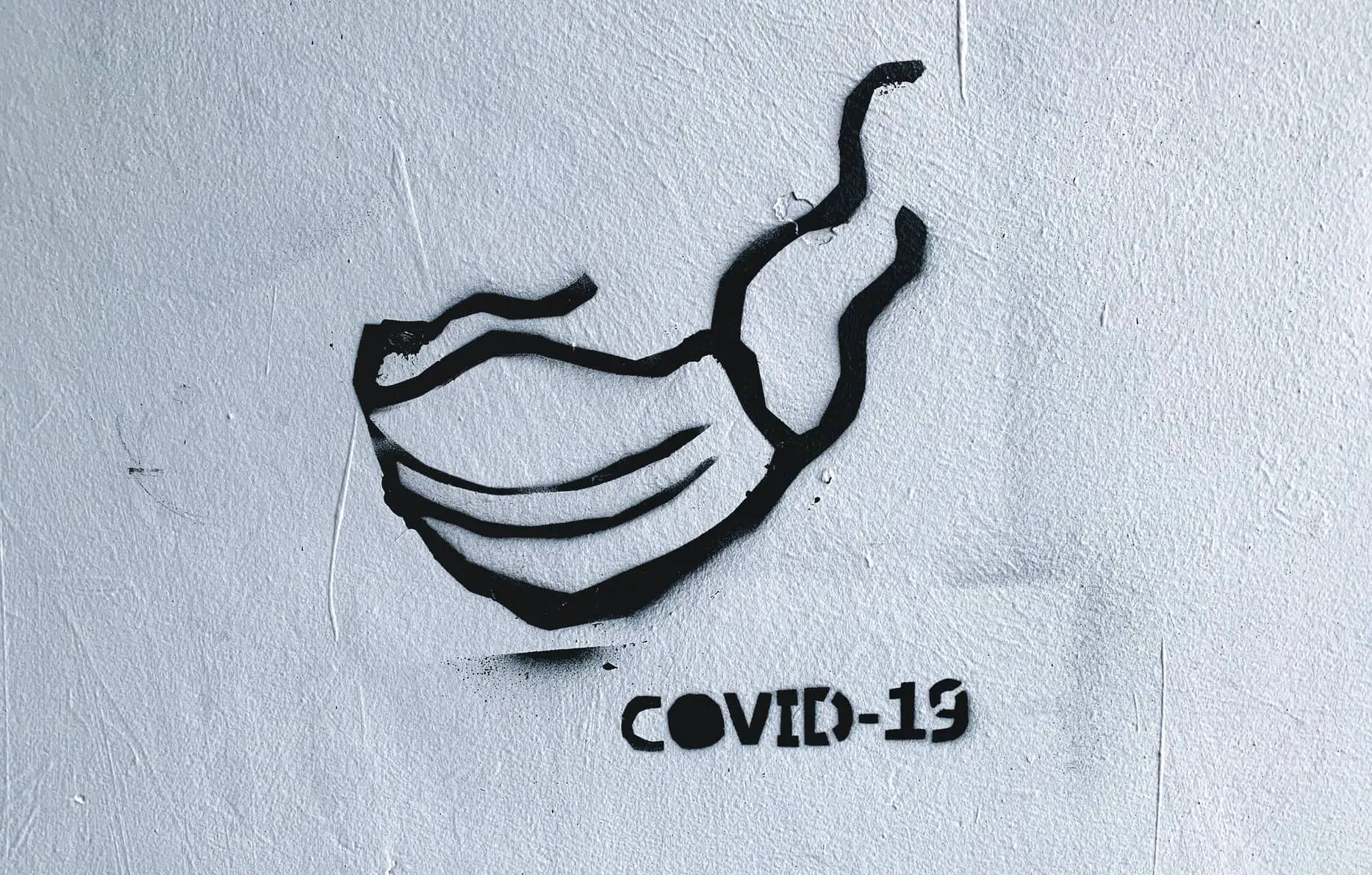 covid-19 mask graffiti