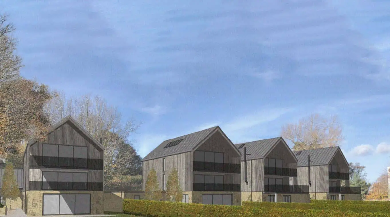 Artists impression of new houses on Luccombe Road