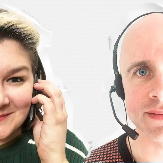 Actors with Headphones on