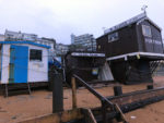 Jim Bob's tea Hut and Blakes Office Jan 2020 after storm