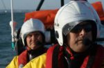 Ryde rescue crew in boat on water