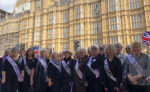 Solent Waspi Women outside Parliament