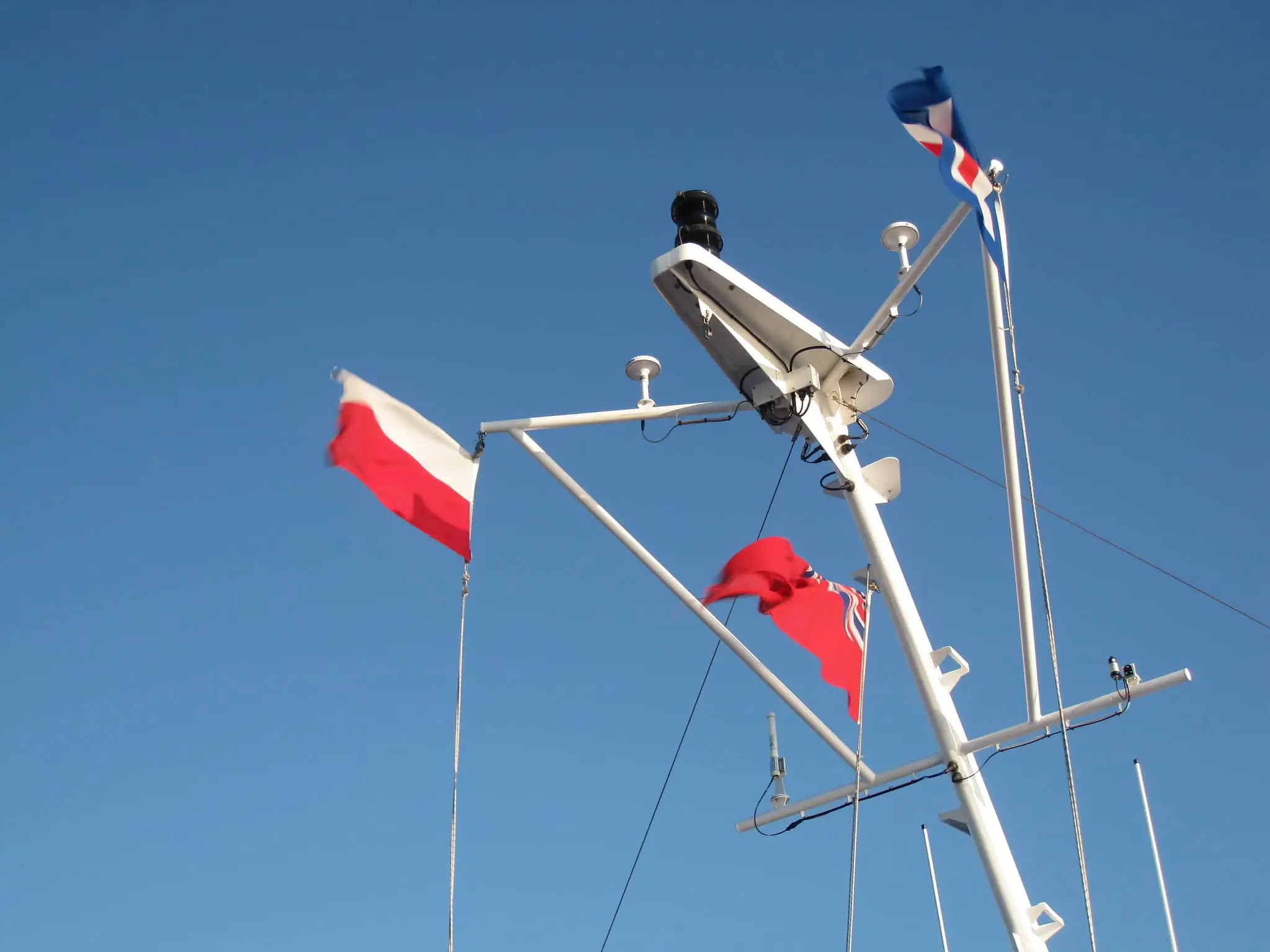 Wightlink catamaran flags