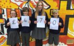 Kids from St Thomas of Canterbury with comic relief earnings