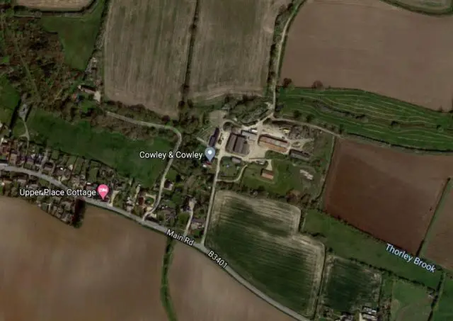 Aerial view of Lee Farm from Google Maps