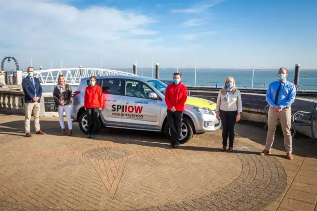SPI IOW staff with Solent Autopoint staff and car