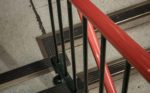 Red handrail