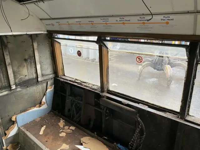 Car 225 from Class 483002 - the interior