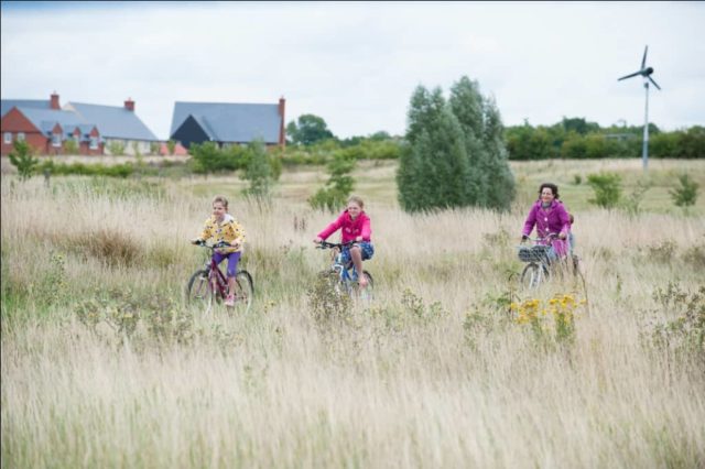 Cycling in Cambourne by Matthew Roberts