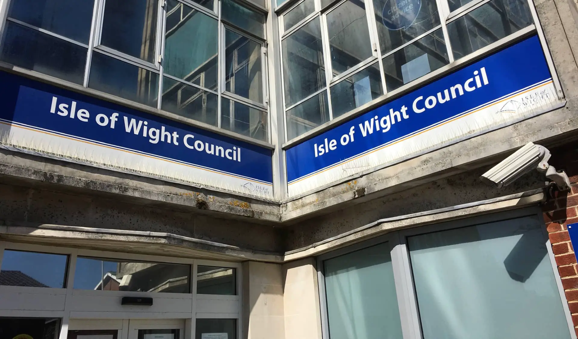 County Hall - isle of wight council front door