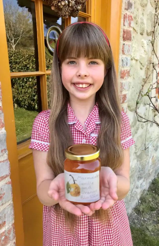Flora Rider and her marmalade