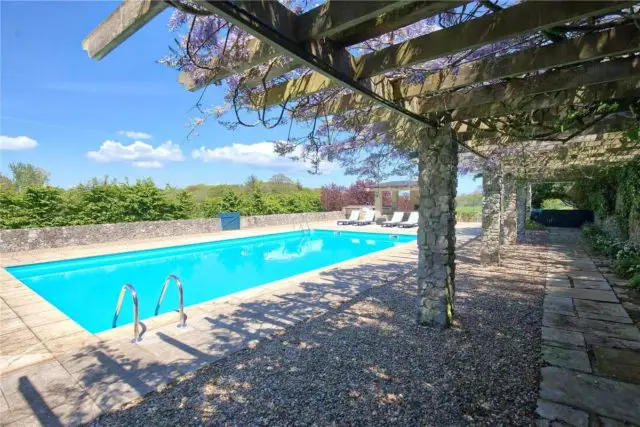 Outdoor pool at Gatcombe House