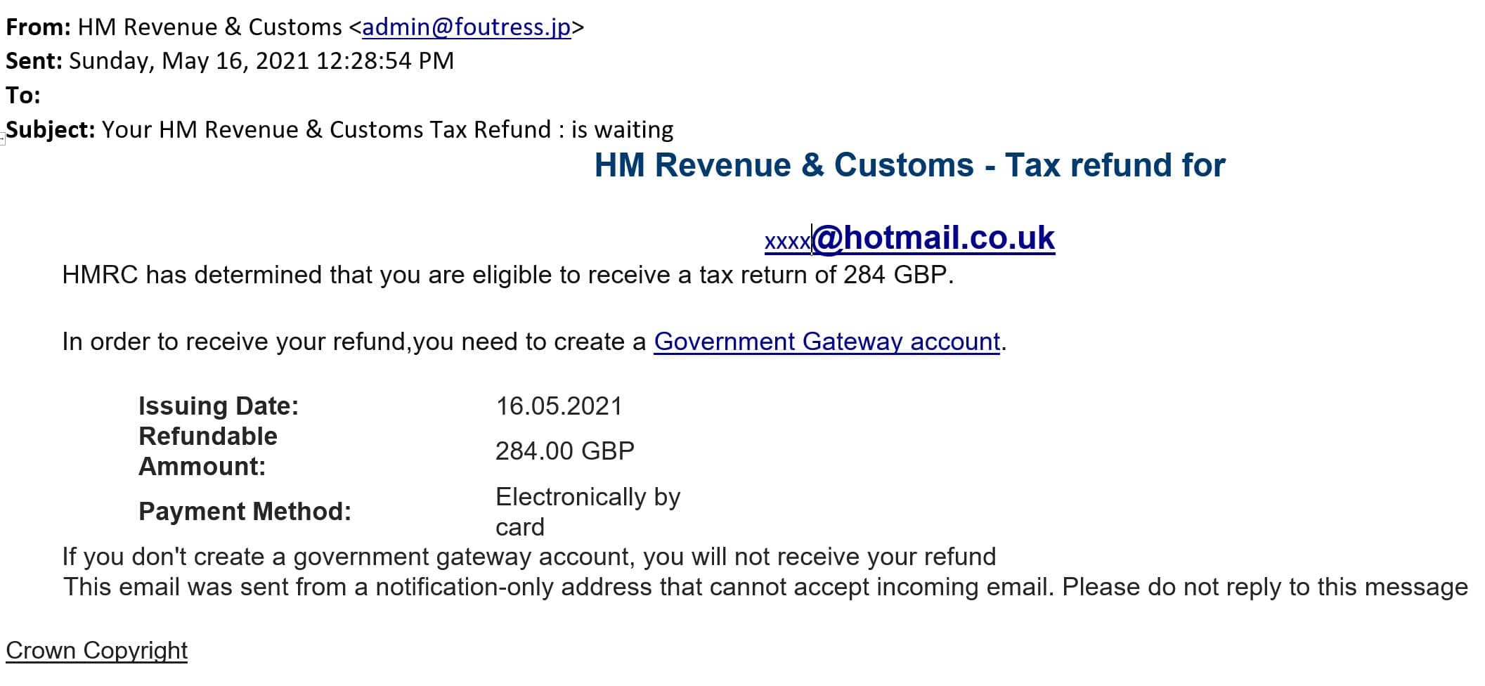 Hmrc Warn Residents To Be Aware Of Tax Credit Scams 