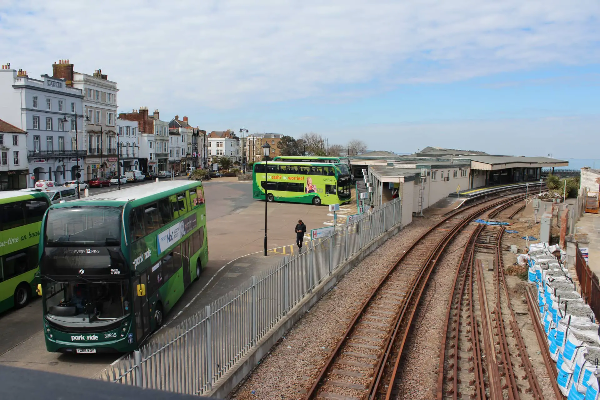 Ryde bus and train station