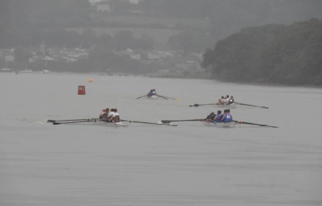 Competitors on the water in the IOW Rowing Forum