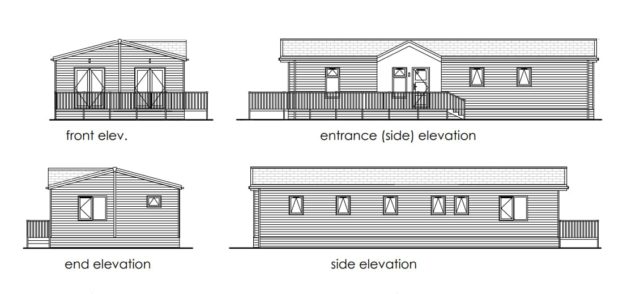 Drawings of the park homes
