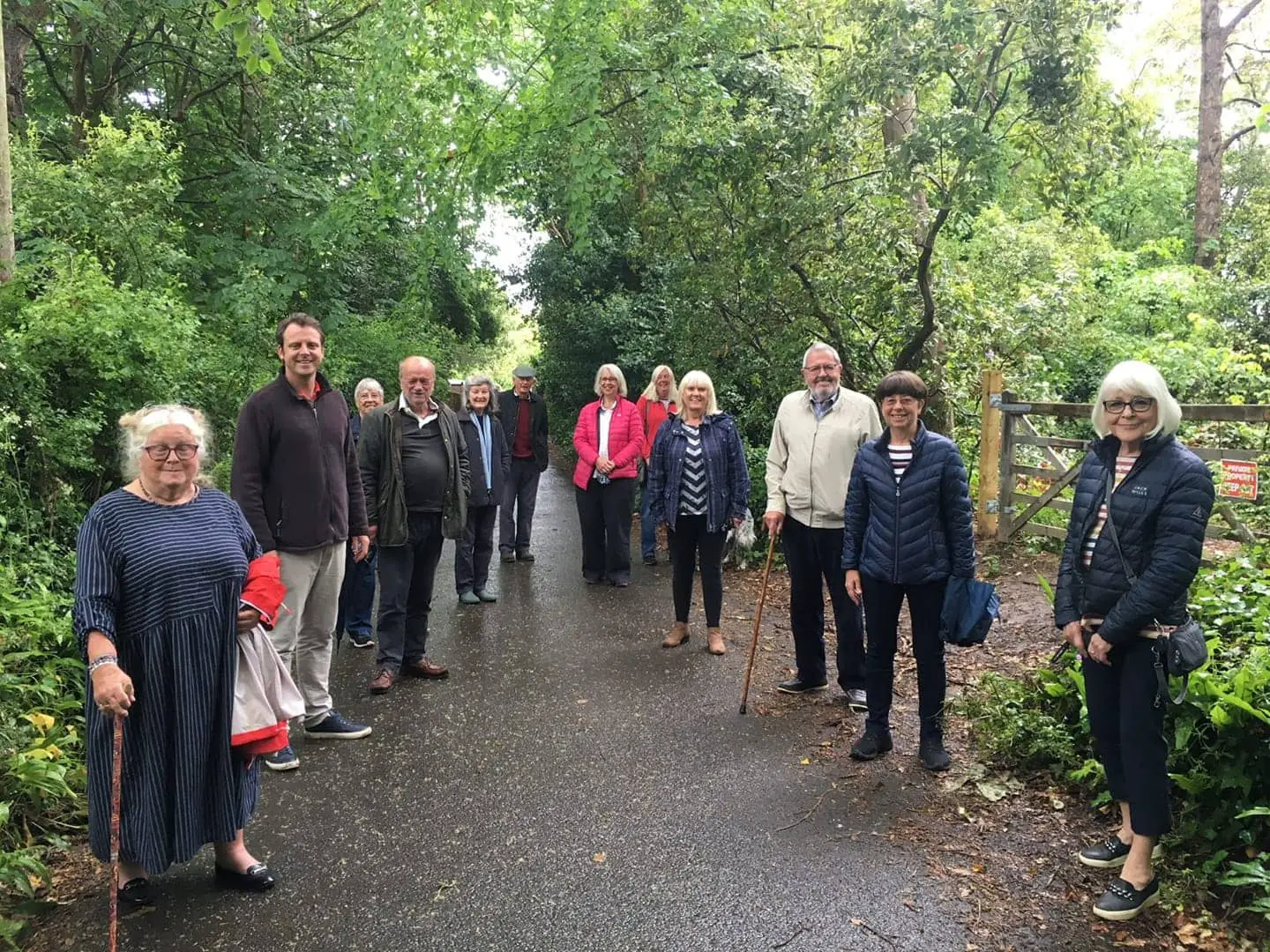 Residents and Cllr Robertson in Love Lane